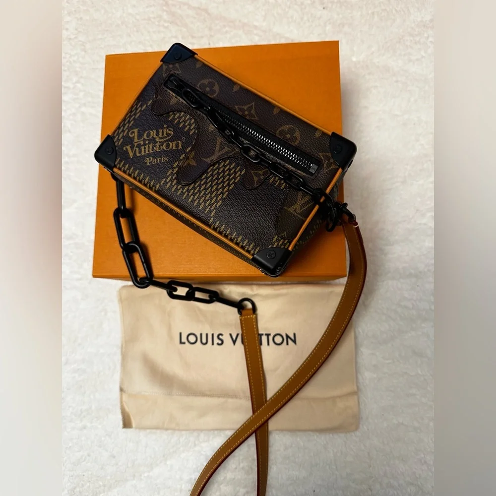 Louis Vuitton X Nigo Giant Damier Ebene Monogram Mini Soft Trunk - Picture 2 of 5